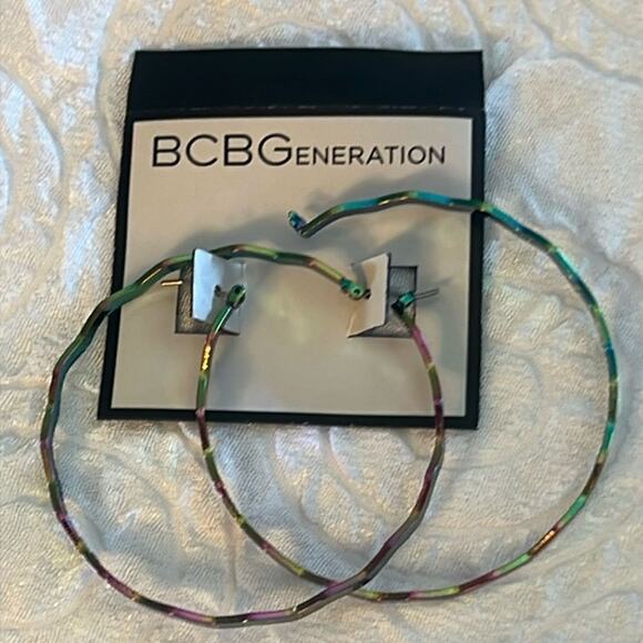 BCBGeneration RAINBOW COLOR‎ HOOPS - Picture 1 of 4